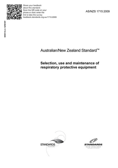 AS/NZS 1715:2009