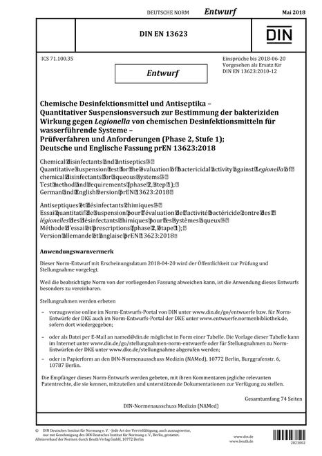 DIN EN 13623 - DRAFT