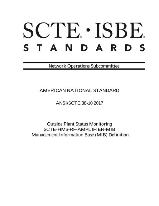 SCTE 38-10 2017