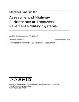 AASHTO PP 109-23