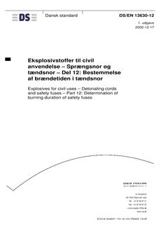 DANSK DS/EN 13630-12