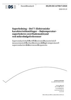 DANSK DS/EN IEC 61788-7