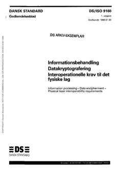 DANSK DS/ISO 9160