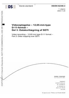 DANSK DS/EN 62356-3