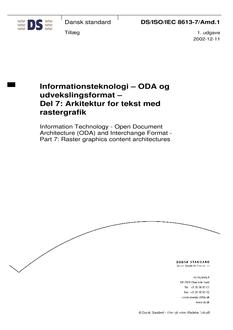 DANSK DS/ISO/IEC 8613-7