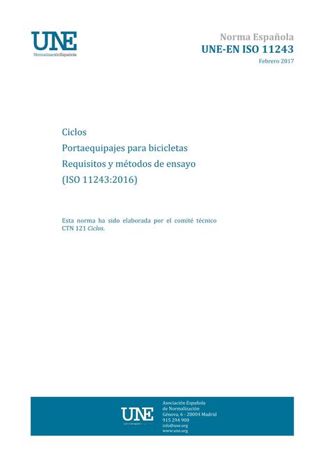 AENOR UNE-EN ISO 11243