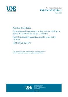 AENOR UNE-EN ISO 12354-1