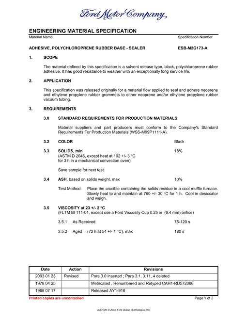 FORD ESB-M2G173-A