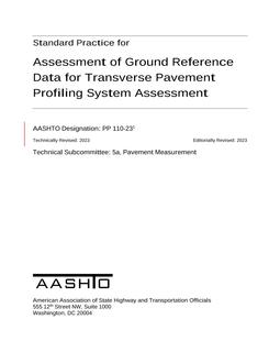 AASHTO PP 110-23