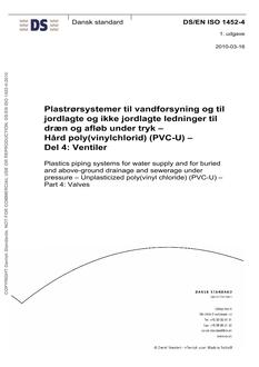 DANSK DS/EN ISO 1452-4