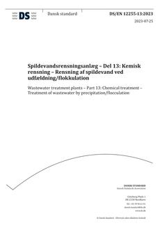 DANSK DS/EN 12255-13