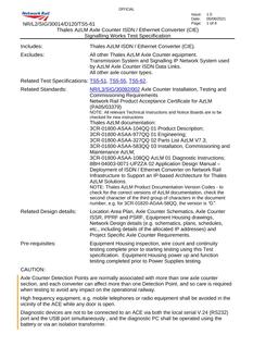 NR NR/L2/SIG/30014/D120/TS5-61 ISSUE 1