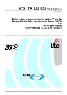 ETSI TR 122 952