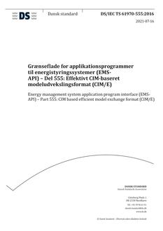 DANSK DS/IEC TS 61970-555