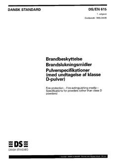 DANSK DS/EN 615