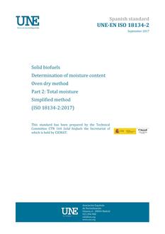 AENOR UNE-EN ISO 18134-2