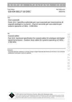 CEI EN 50117-10-2