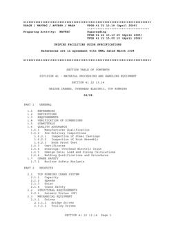 NAVY UFGS-41 22 13.14