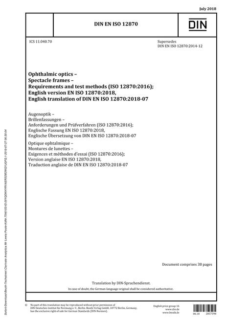 DIN EN ISO 12870