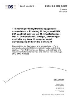 DANSK DS/EN ISO 6149-4