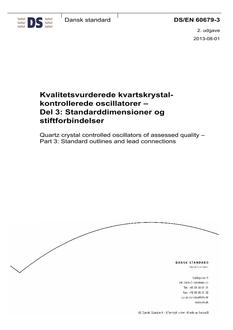 DANSK DS/EN 60679-3