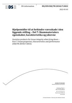 DANSK DS/CEN ISO/TR 20342-7