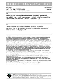 CEI EN IEC 60332-3-21