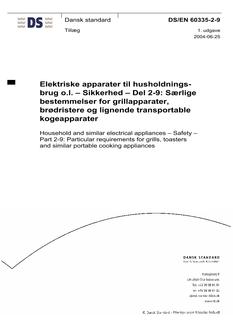 DANSK DS/EN 60335-2-9/A1