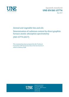 AENOR UNE-EN ISO 15774