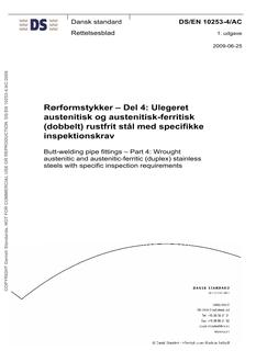 DANSK DS/EN 10253-4
