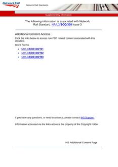 NR NR/L3/SCO/308 ISSUE 3