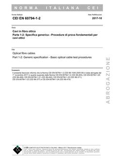 CEI EN 60794-1-2;AB