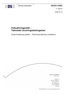 DANSK DS/EN 10084