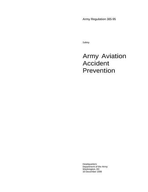 ARMY AR 385-95