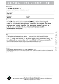 CEI EN 60603-13