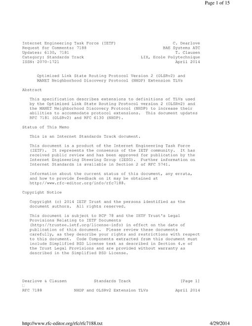 IETF RFC 7188