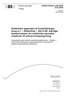 DANSK DS/EN 60335-2-58