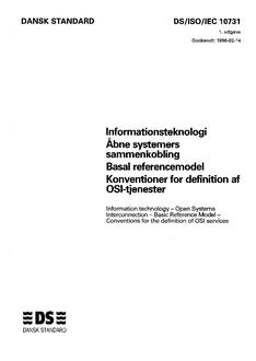 DANSK DS/ISO/IEC 10731