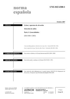 AENOR UNE-ISO 4308-1