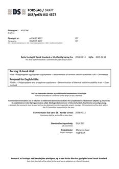 DANSK DSF/PREN ISO 4577