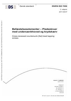 DANSK DS/EN ISO 7050