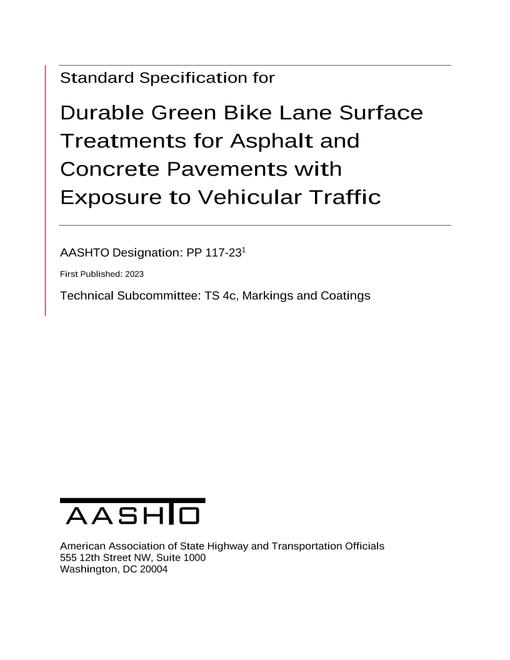 AASHTO PP 117-23