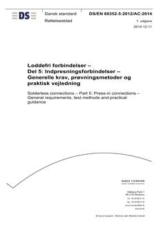 DANSK DS/EN 60352-5