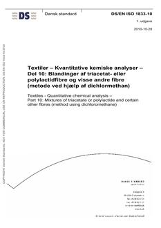 DANSK DS/EN ISO 1833-10