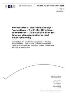 DANSK DS/IEC PAS 61076-2-114