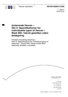 DANSK DS/EN 60684-3-300