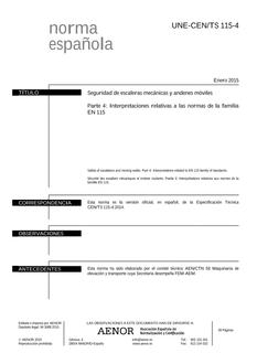 AENOR UNE-CEN/TS 115-4