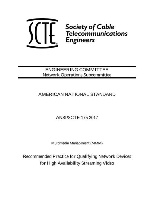 SCTE 175 2017