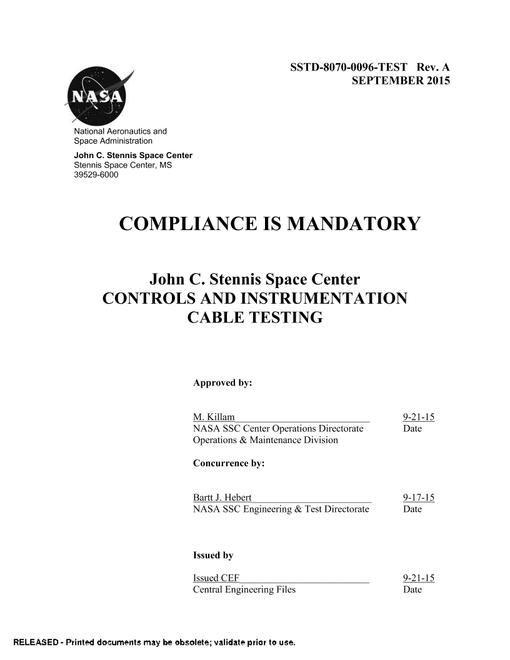 NASA SSTD-8070-0096-TEST Rev. A