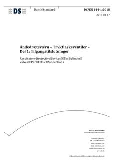DANSK DS/EN 144-1
